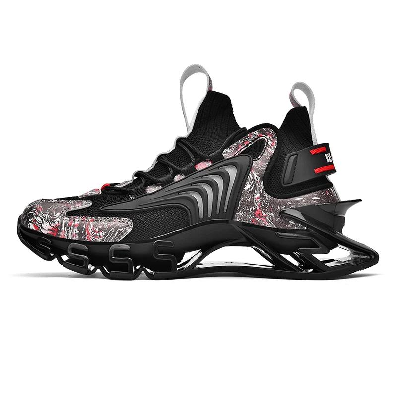 YRZL Mens Sports Shoes High Quality Blade Sneakers Comfortable Size 46 Basketball Shoes Male Trend Jogging Training Footwear