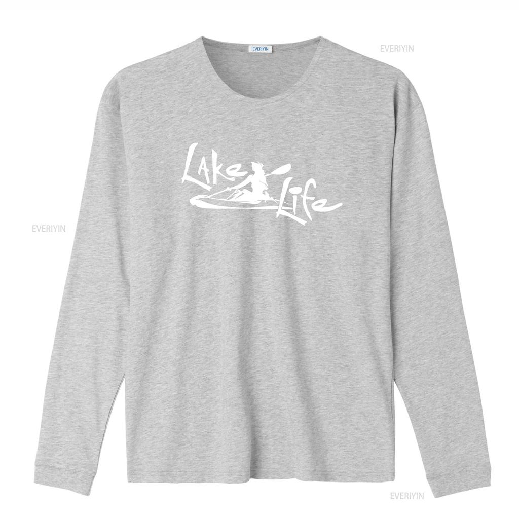 Lake Life 3 COTTON T SHIRT water worship wave kayak canoe paddle vintage Washed Comfortable Top For Everyday Wear Stylish