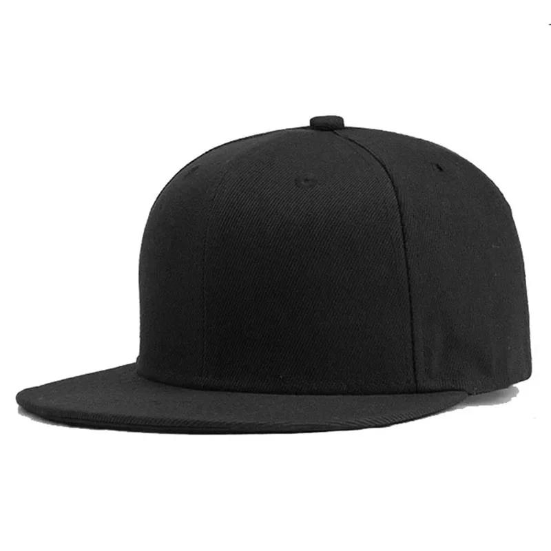 New  Cap Plain Adjustable Snapback Hat High Quality Adult Hip Hop Urban Street Style Baseball Cap Men Women Outdoor Leisure Baseball Hat