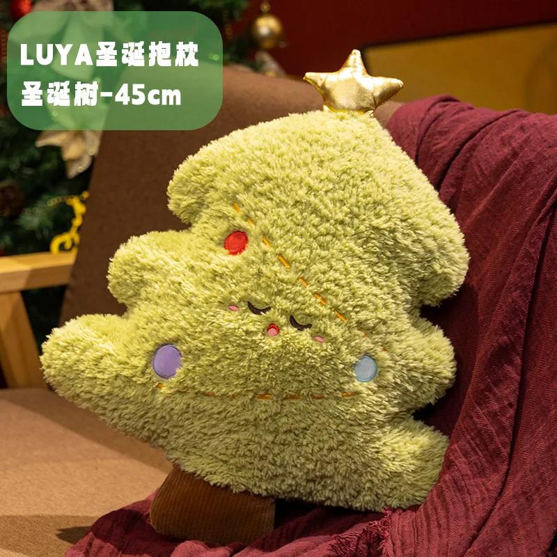 New and Cute Christmas Santa Claus Ornaments Christmas Tree Pillows Bay Window Decorations Dolls Cushions Sofa Pillows