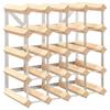 20 Bottle Wine Rack Solid Pine Wood