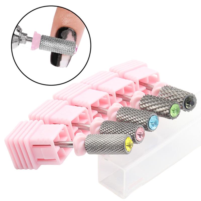 Carbide Nail Drill Bits Smooth Milling Cutter for Manicure Cuticle Polishing Rhinestone Remover Universal Nail Drill Accessory
