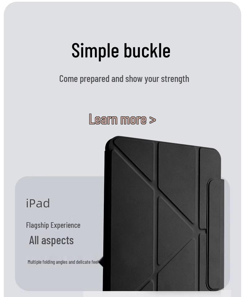 OPPO Pad 6 Series Y-fold Buckle Mini 8.8 Silicone Flip Cover Air 5 Protective Case