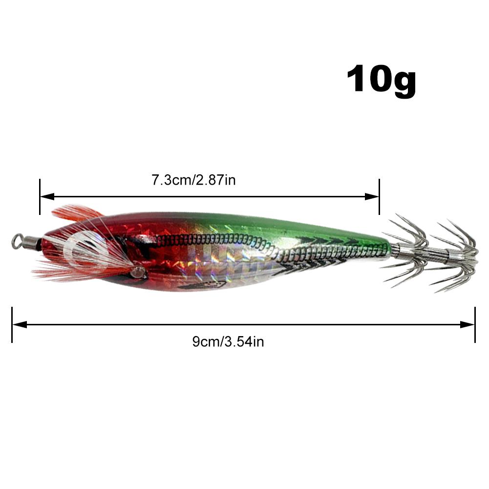 Horizontální chobotnice Jigs Rybářská návnada Svítící chobotnice Eggi Sépie Krevety Jigging návnada Umělá návnada na olihně pro mořský rybolov