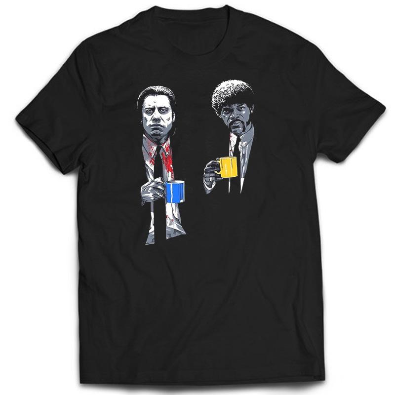 Summer Pulp Fiction John Travolta TShirt Unisex Harajuku Daily Casual O Neck cool T Shirts Short Sleeve Tees fashion Tops S