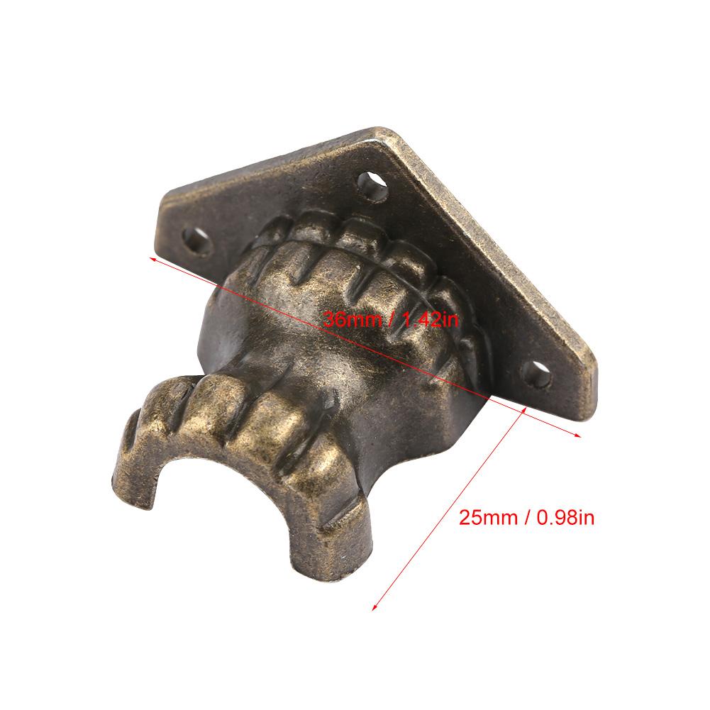 4 Stück Antike Schmucktruhe Holzbox Dekorative Füße Bein Eckenschutz Für Möbel Schrank