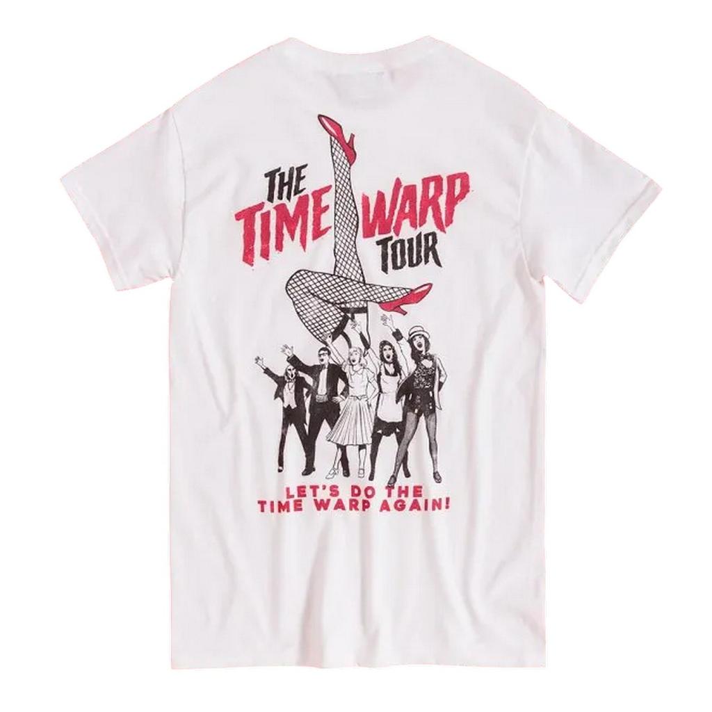 The Rocky Horror Picture Show Unisex Adult The Time Warp Tour Back Print T-Shirt