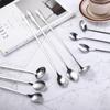 Bartender Stainless Steel Long Handle Mixing Stirrers Teaspoon Cocktail Stirring Tool Bar Spoon