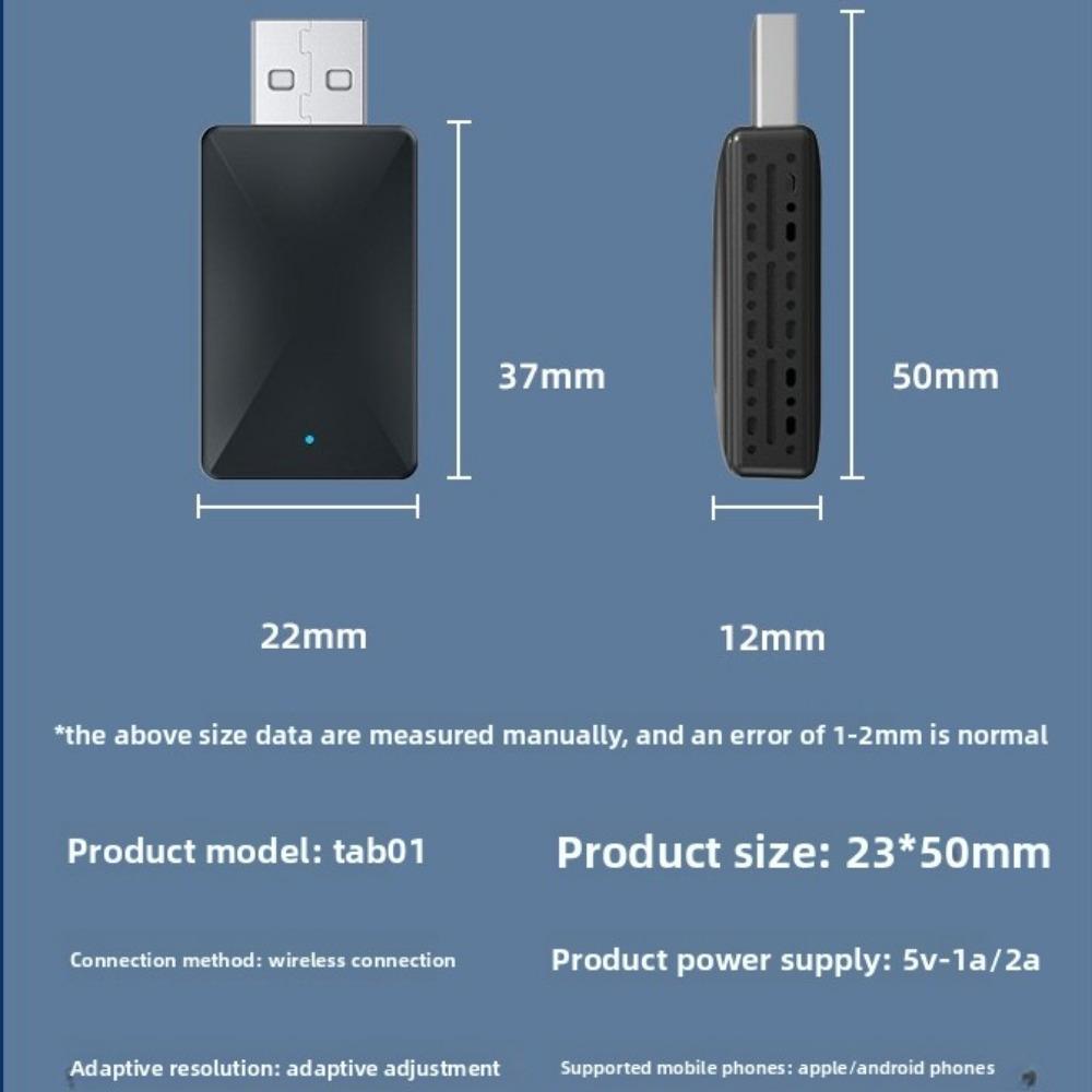 Wireless CarPlay Adapter Box Convert Wired to Wireless for Android Auto Car Stereo Connectivity