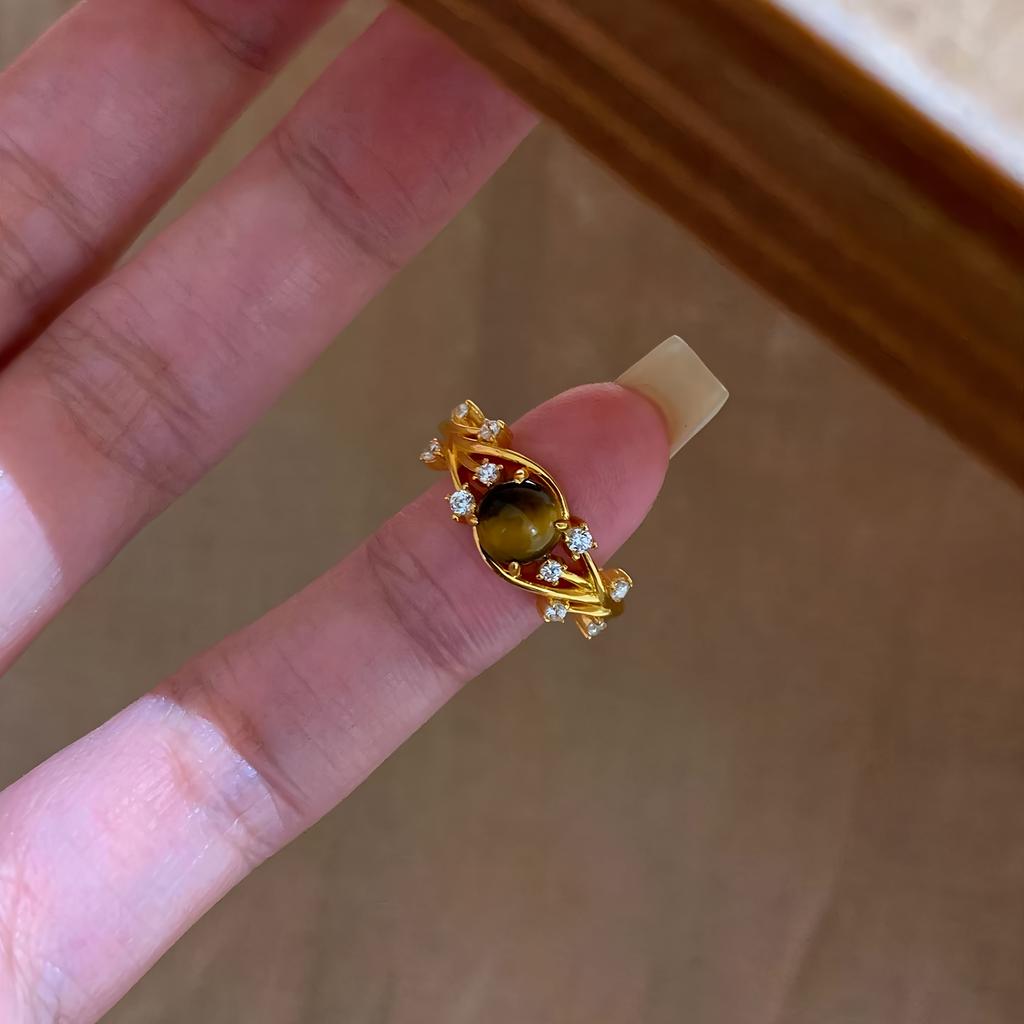 PANJBJ 925 Sterling Silver Multicolour Zircon Ring for Women Girl Fashion Sweet Versatile Jewelry Birthday Gift Dropshipping