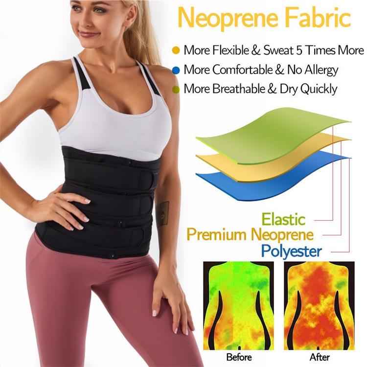 Zipper Waist Trainer & Yoga Bodysuit with Sweat Abdominal Belt for Fitness & Waist Shaping