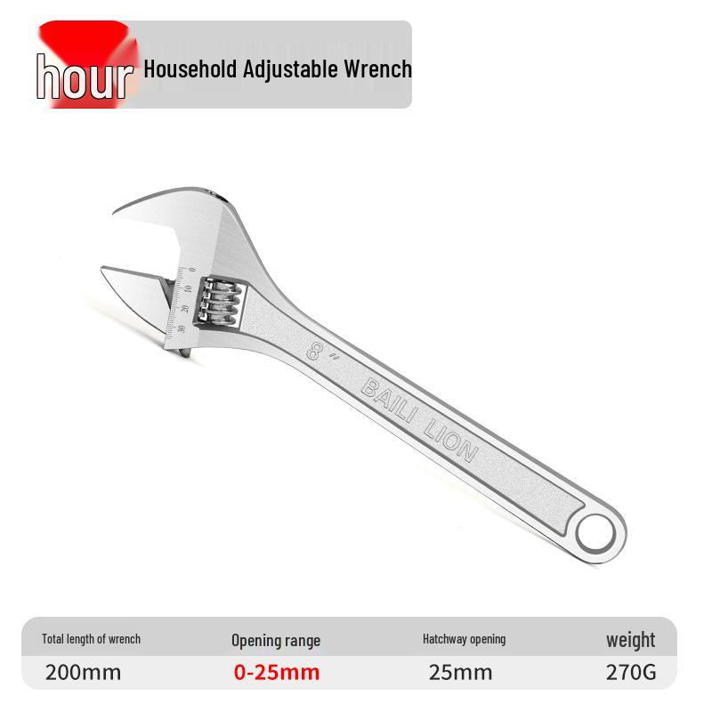 12 Multi-Functional Universal Adjustable Wrench for Large Openings - German Tools for Bathrooms and Small Pipes