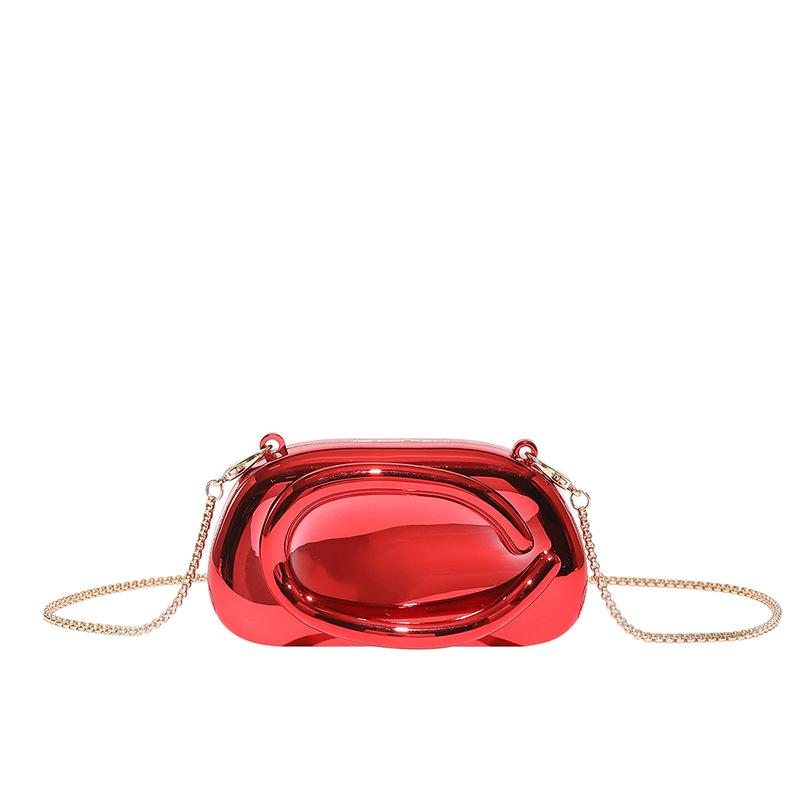 Trendy Colored Wrist Clutch Women's Bag Fashionable Retro Acrylic Dinner Party Wedding Chain Messenger Bag