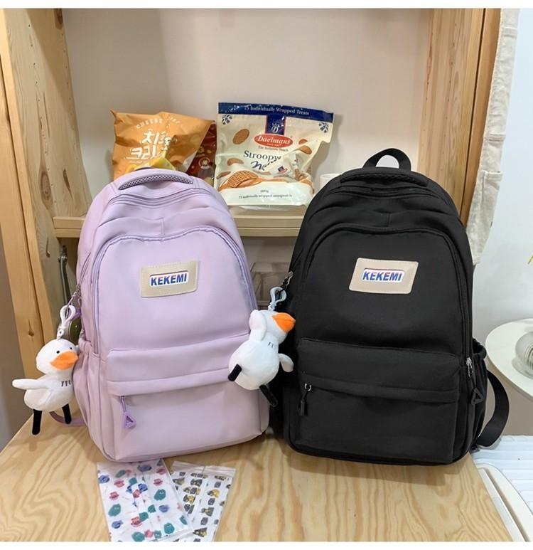 Stylish High School Students Double Shoulder Bag Large Capacity Book Bag Wholesale