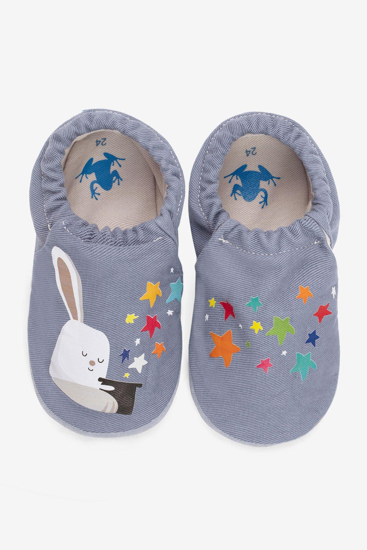 

Розумні босоніжки Bunny Wizard Hyper Dusty Blue 19 powder синього кольору