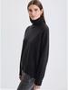 2025 Autumn/Winter High Neck Women's Solid Color Knitted Sweater European & American Style