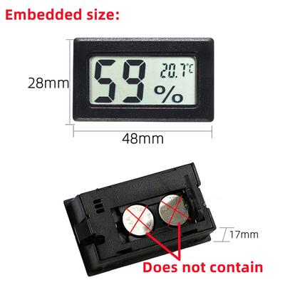 Mini Digital Humidity Meter Thermometer Hygrometer Sensor Gauge LCD Temperature Refrigerator Aquarium Monitoring Display Indoor
