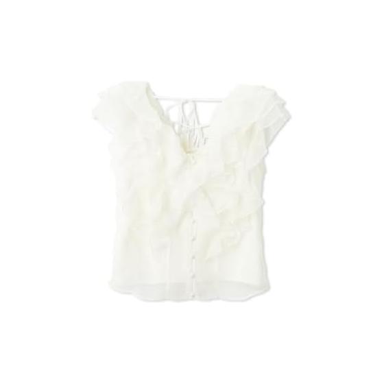 SNIDEL North Ruffle Blouse SWFB261173 Women s