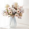Silkesros Konstgjorda Blommor Bröllop Hem Festivaldekoration Brudbukett Hantverk Scrapbooking Kransar Fotorekvisita Gör-det-själv Låda