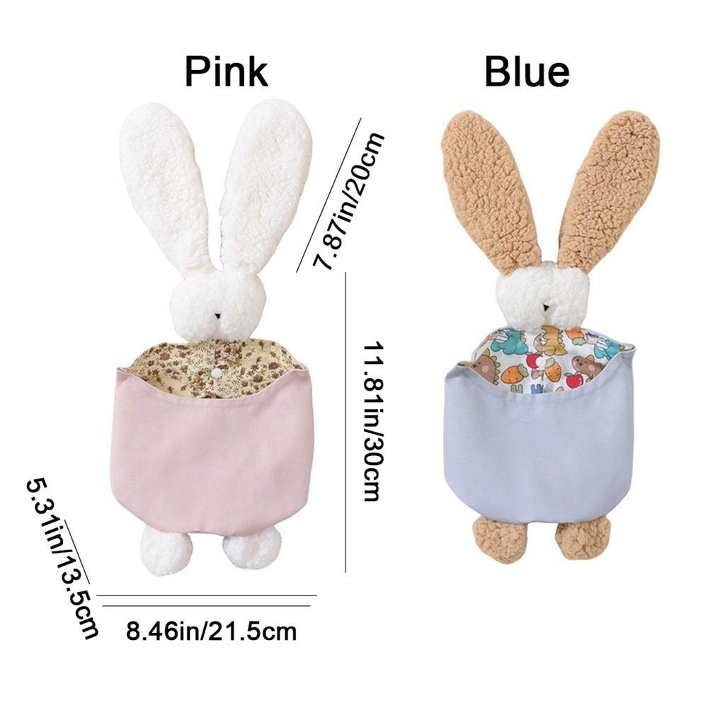 Cartoon Rabbit Shape Storage Bag Cotton Newborn Bed Headboard Organizer  Dormitory