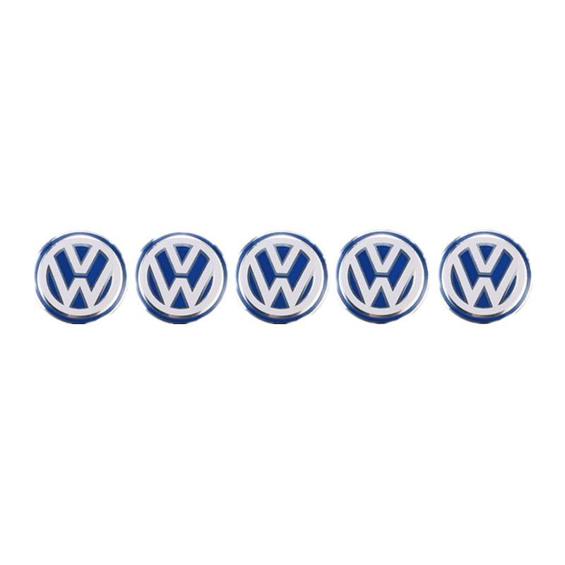 Car Key Shell Remote Control Sticker Round Shape Logo For Volkswagen VW Passat Golf 4 5 6 7 GTI Rline Tiguan Bora Polo Jetta Zj4