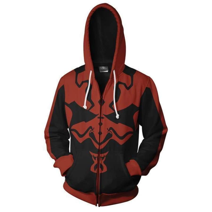 2025 European Black Warrior Anime 3D Cosplay Hoodie for Men & Women
