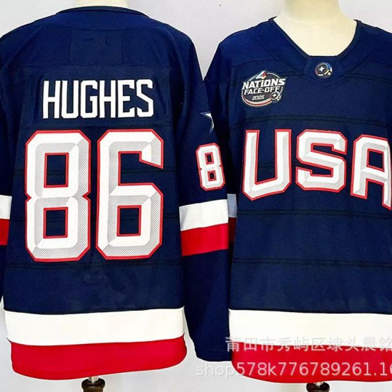 Mens Ice Hockey Jersey Toronto Maple Leafs 34 86 USA Team 19 Embroidered Custom Fan Wear