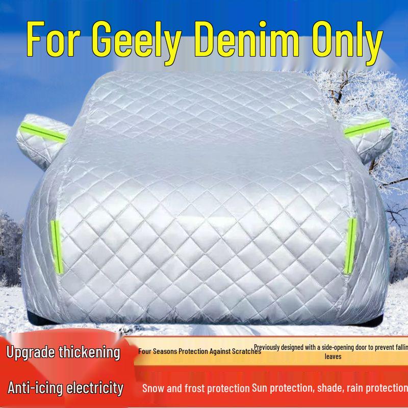 

2025 Geely Denim Car Cover: Thickened Sun, Rain, Snow, Frost, and Hail Protection for SUVs Thickened Hail Protection, All-Season