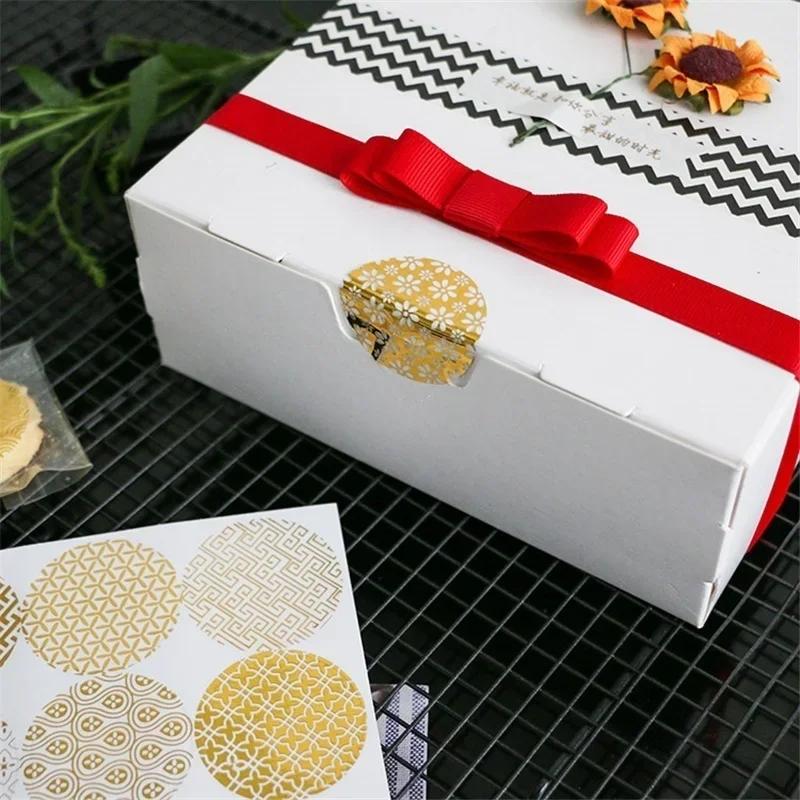 Sheets Simple Creative Round Flower Design Seal Sticker Tags for Gift Packing Bag Box Home Wedding Decor Accessories