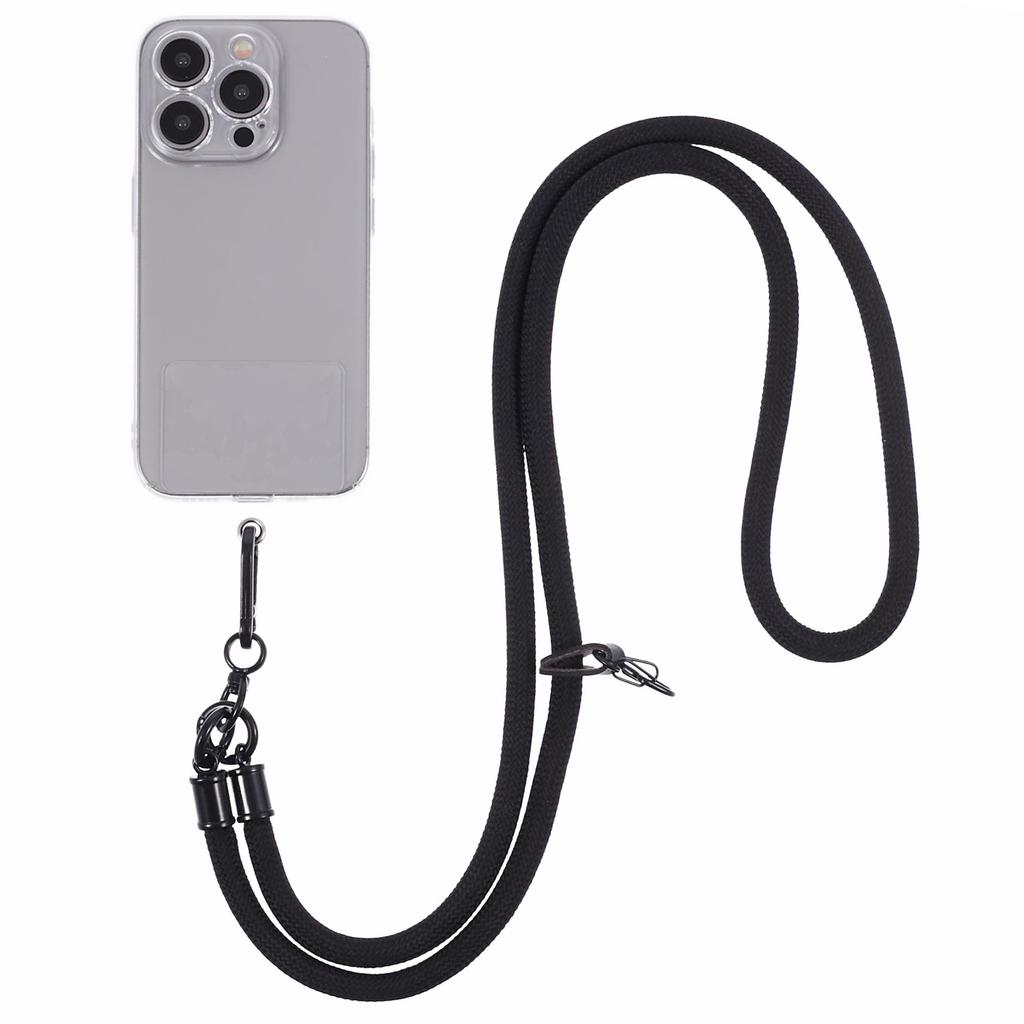 Style A Phone Strap 8mm Nylon Phone Neck Lanyard with Clear Patch