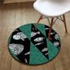 Black and White Girl Avatar 3D Carpet – Circle Rug for Living Room, Area Rug, Outdoor Rug, Room Decoration, Yoga Mat