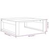 VidaXL Coffee Table Sonoma Grey 100x100x35 Cm Engineered Wood 816000