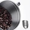 Stainless Steel Kitchen Coffee Canister Food Storage Jar with Date-Tracker and-Scoop for Grounds Coffee Sealing Can