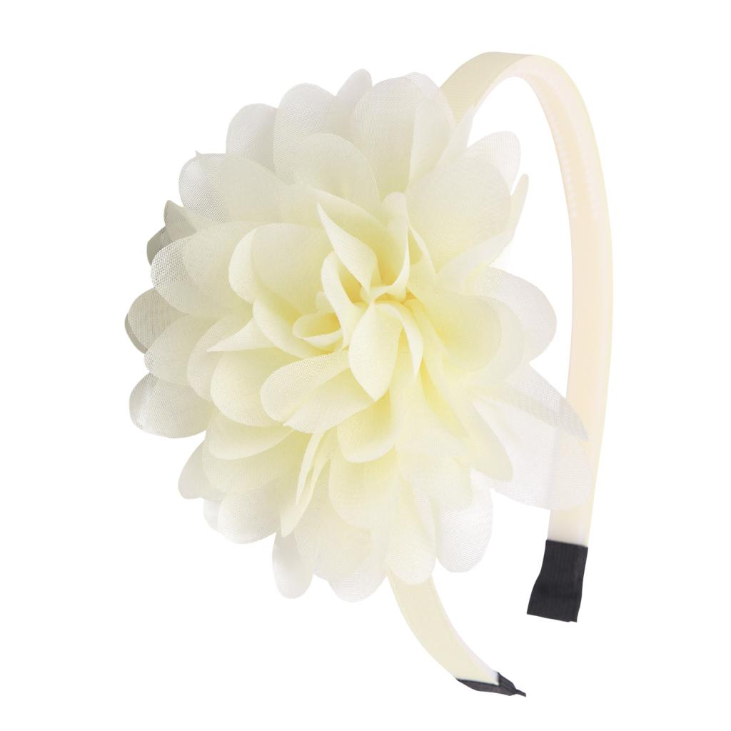 1PC Chiffon Flower Headbands Kids Girls Plastic Teeth Hairbands Floral Headband Children Girls Fashion Hair Aceessories