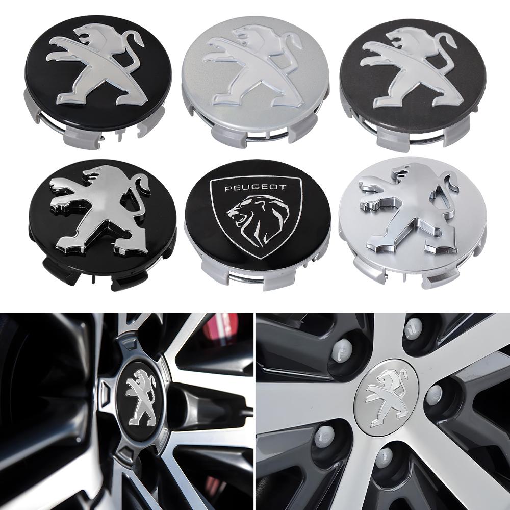 4 szt. 56/60 mm Osłona Środkowa Koła Samochodu Odznaka Dekoracja Pokrywa Do Peugeot 307 308 3008 206 207 208 107 106 301 407 508 2008 5008