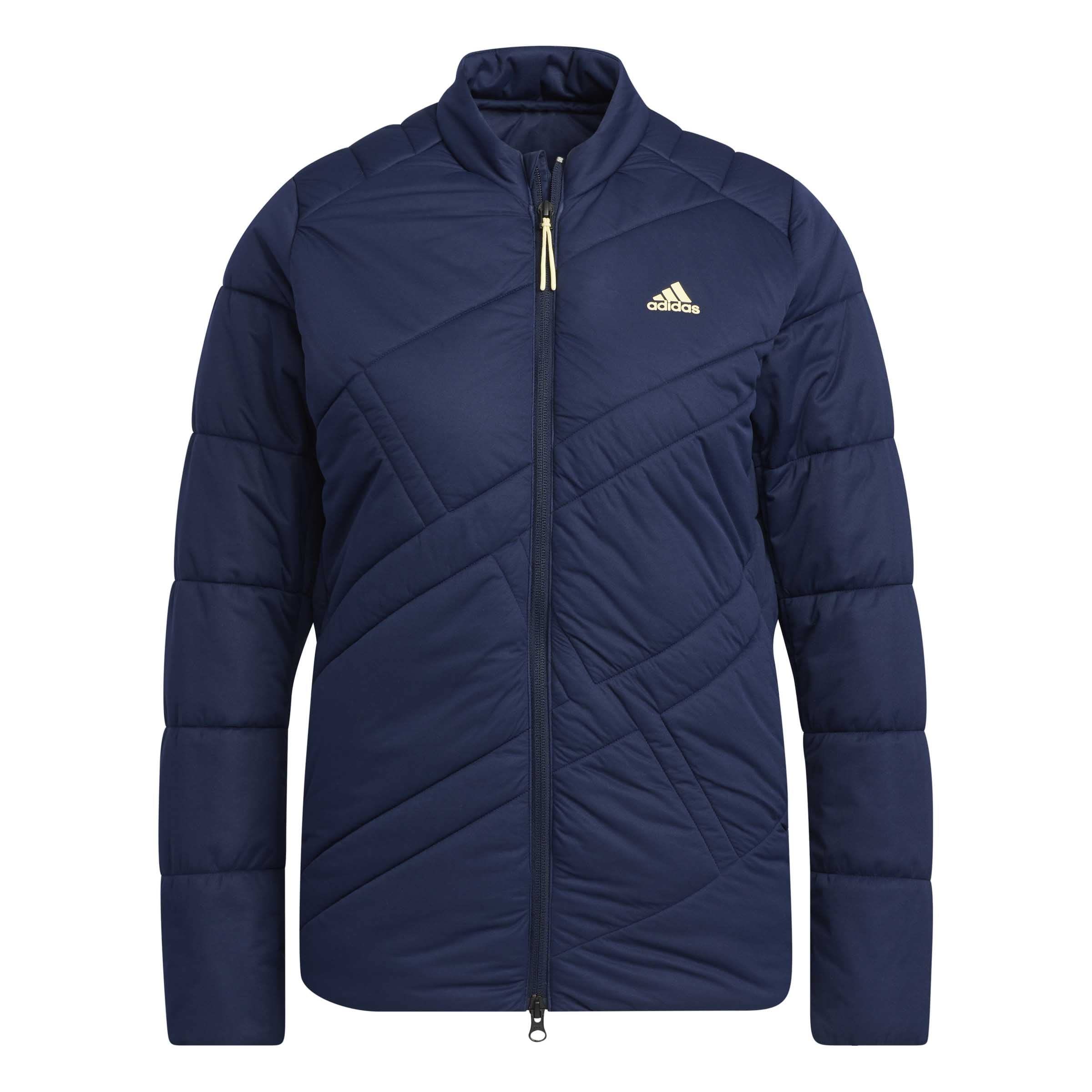 

Adidas Golf Golf Jacket with a Big Adidas Warm College Size Women s Long-Sleeve Full-Zip Logo, Padded, Navy, J/M