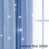 Cortinas Blackout de Camada Dupla com Estrelas Vazadas e Ilhós com Passagem para Varão