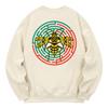 KAN6312 Kmc0033 Bumblebee Maze Fleece-Lined Sweatshirt - Cream