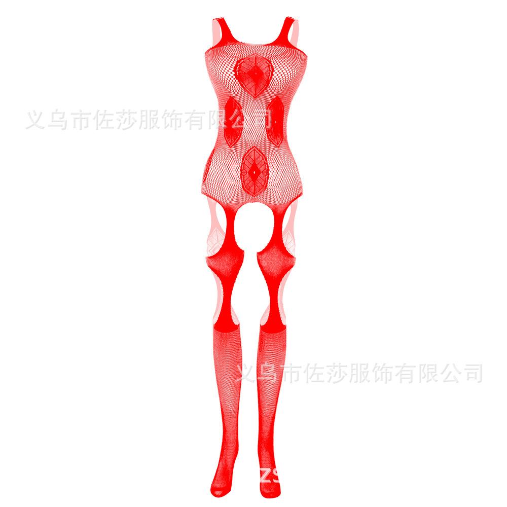 Sex underwear one-piece open net coat hollow sexy temptation sexy