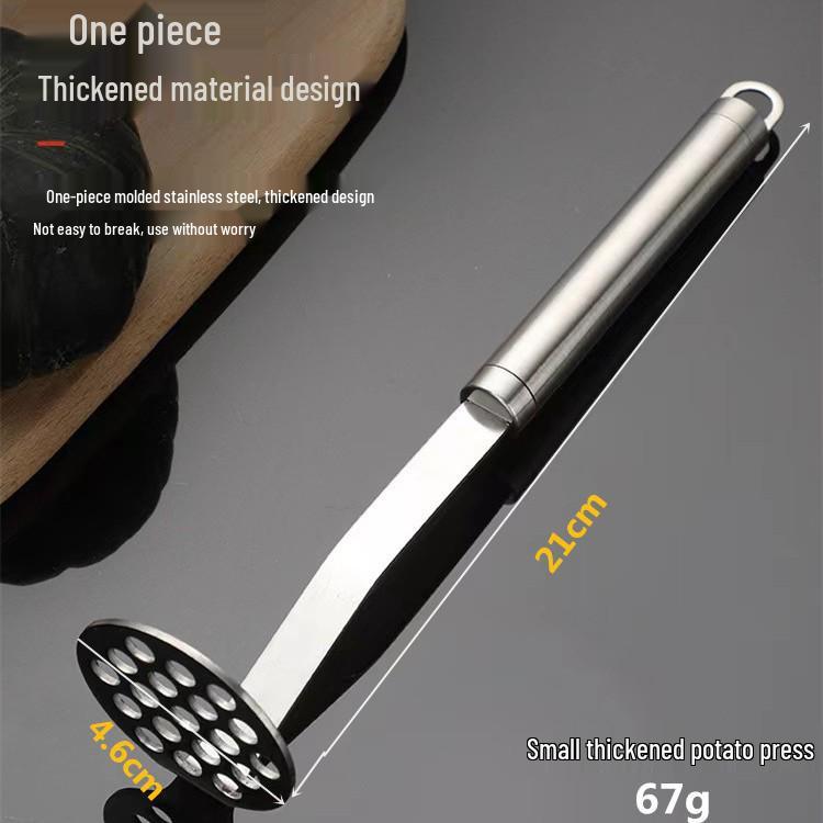 Stainless Steel Potato & Baby Food Masher - Manual Kitchen Gadget