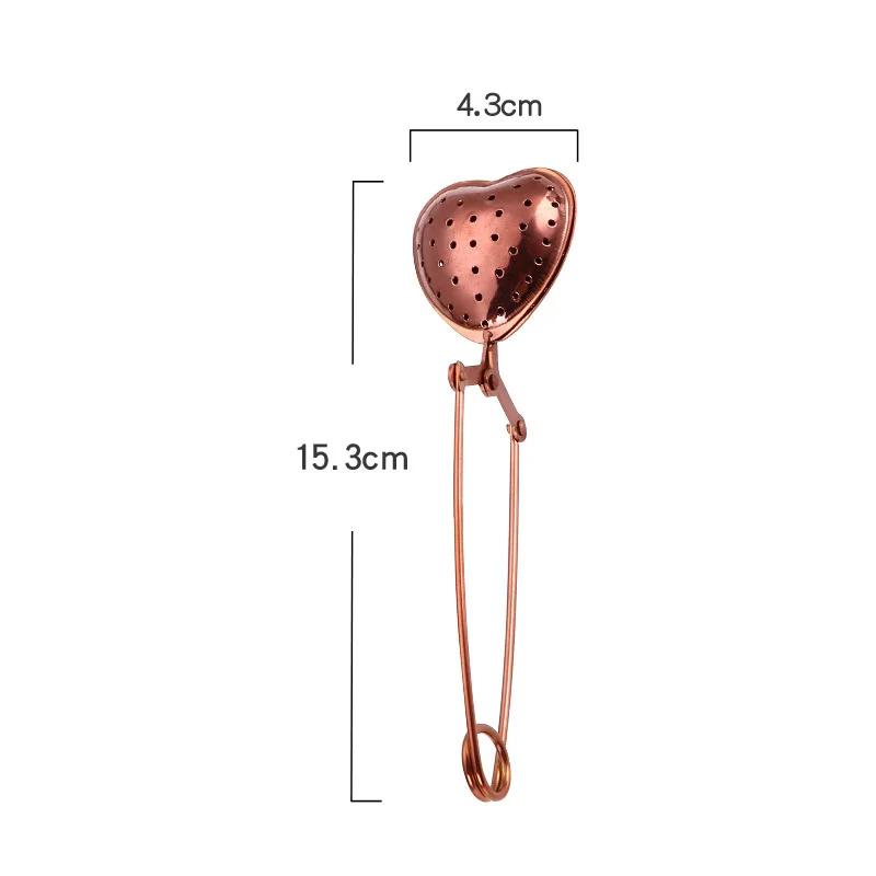 Stainless Steel Star Shell Heart Shape Tea Infuser Loose Leaf Tea Locking Teaspoon Mesh Filter Tea Strainer Kirchen Tool Set