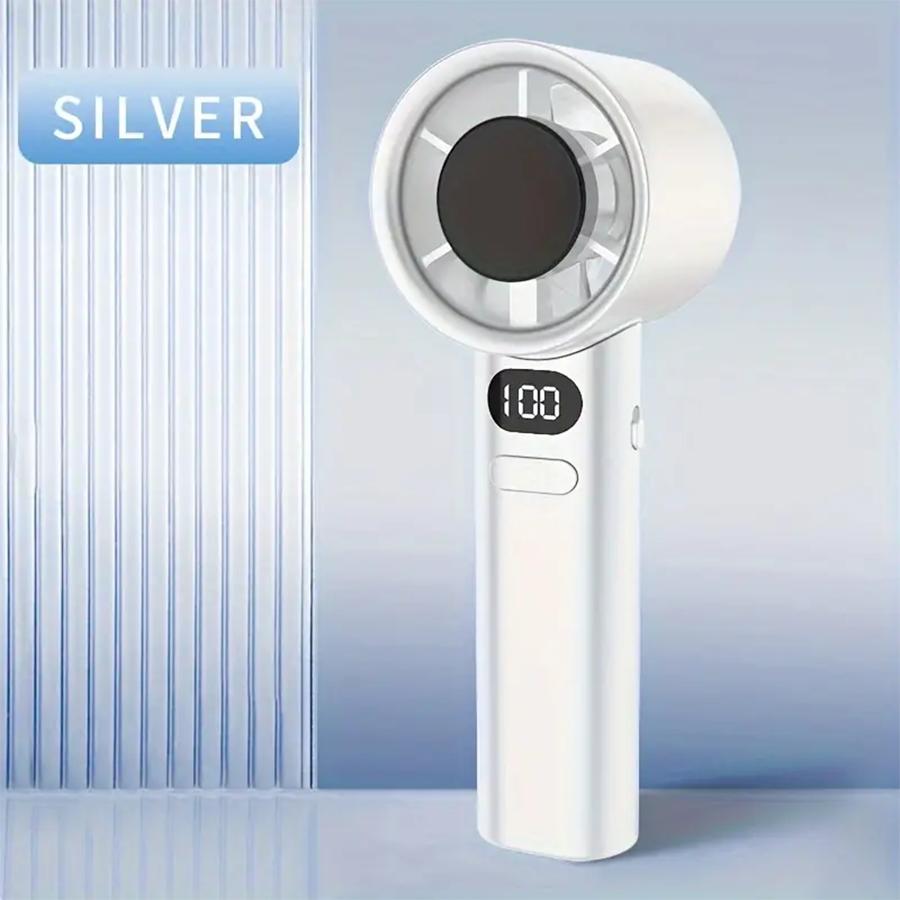 

2024 Новый портативный кондиционер с бесступенчатым регулированием скорости вращения вентилятора и 120 скоростями вращения ветра со светодиодным цифровым дисплеем серебряный