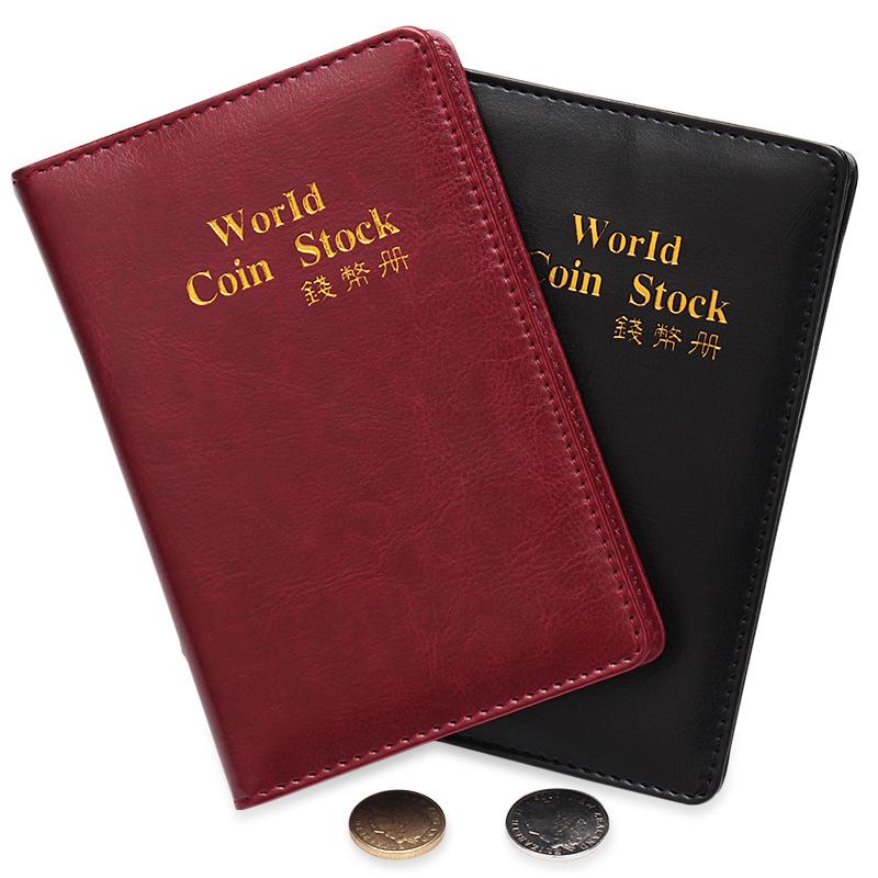 120-Pocket Large Capacity Leather Coin Album for Silver Dollars and Commemoratives