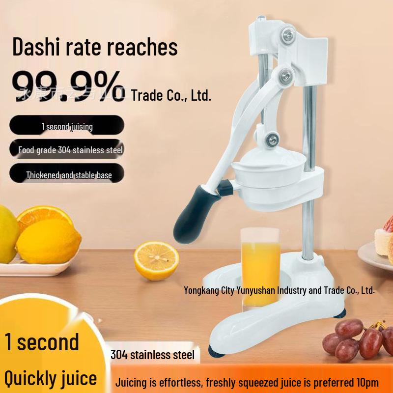 Portable Stainless Steel Fruit Juicer for Oranges, Lemons, Watermelons & Pomegranates