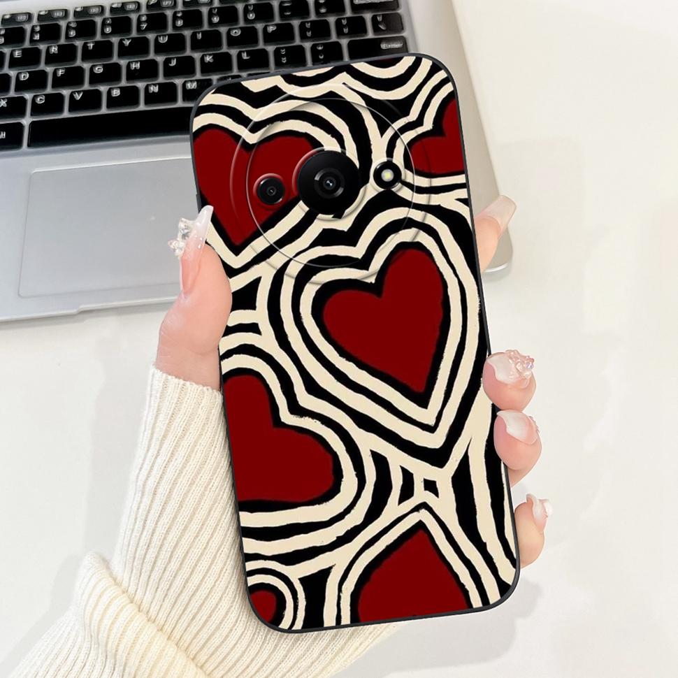 For Xiaomi Redmi A3 4G Case Luxury Art Painted Cover For Redmi A3 A2 A1 RedmiA3 RedmiA1 Phone Casing Soft Fundas ShockProof