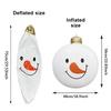 1Pc Inflatable White Snowman Christmas Ball Pvc Giant Ball Christmas Xmas Tree Decoration Xmas Gift