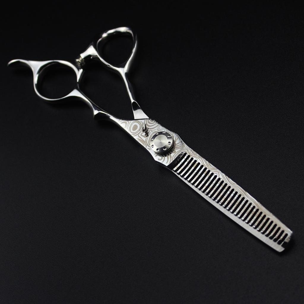6.5.6.0 inch LH02 pattern double-sided sword hair scissors, hair scissors flat cutting teeth scissors H