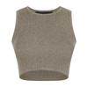 Fear Of God Essentials Womens/Ladies Patch Ribbed Logo Crop Top