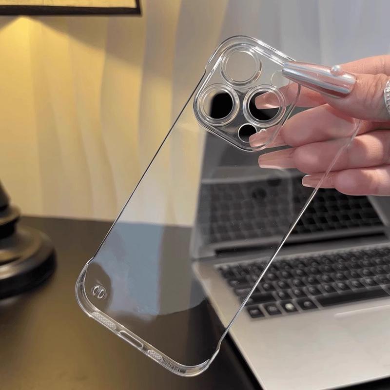 

Прозрачный чехол-подставка двойного назначения Naked Feel без рамки для iPhone 16 Pro Max для Apple 15 iPhone 15 Pro Max