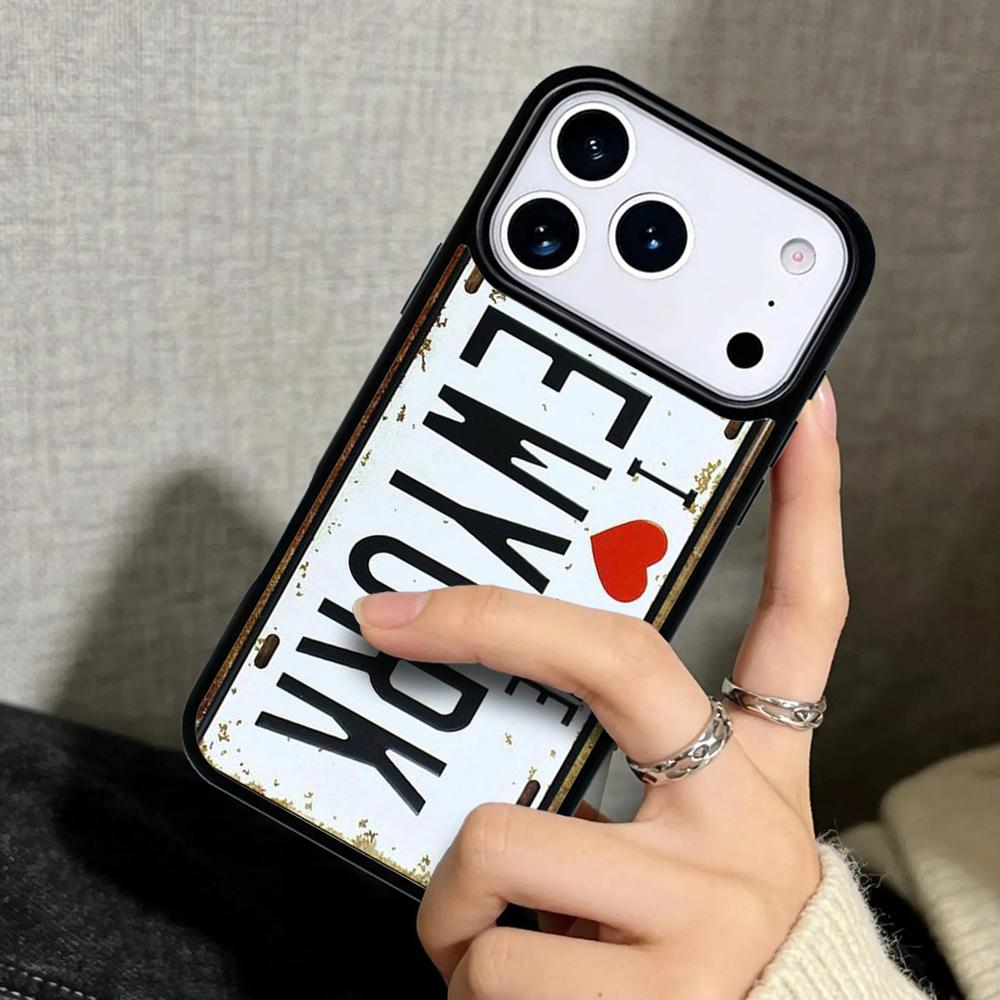Hülle Case für iPhone 17 Air 16 Pro Max 15 Plus 11 13 Mini 14 12 Rückseite Handyhülle NEW YORK AMERIKANISCHE STADT